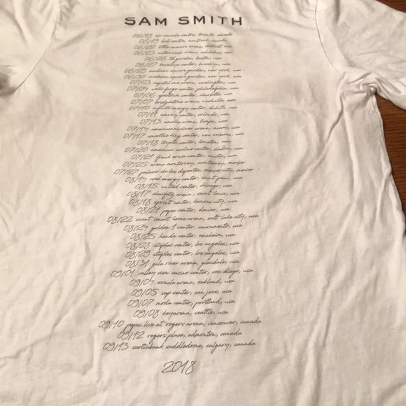 Sam Smith Concert Tee Shirt - Picture 5 of 7